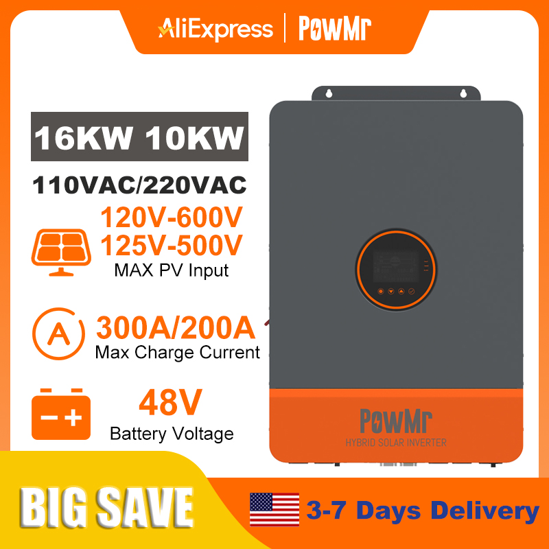 Split Phase Inverter 10Kw 110V 220V - PowMr 16KW 10KW Inverter Fase Terpisah