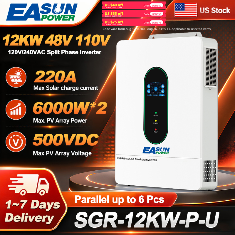Grid Tie Inverter Limiter 2000W - EASUN POWER 12KW Inverter Surya Split