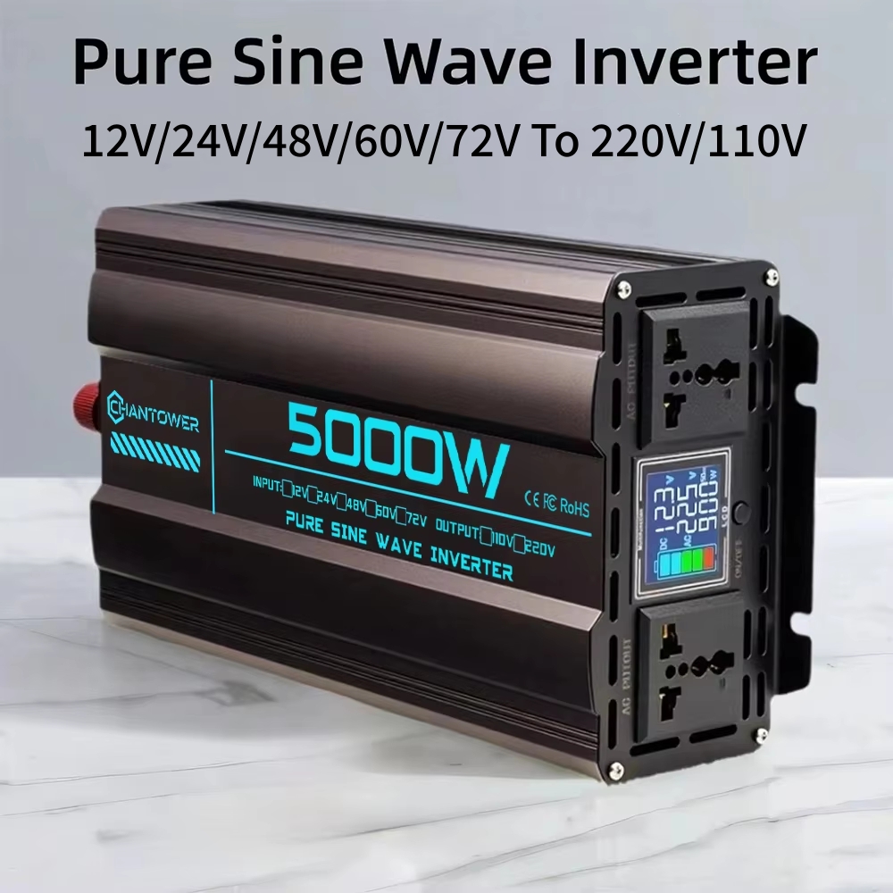 Inverter Gelombang Sinus Murni - Pure Sine Wave Inverter 5000W 48V 220V ulasan dan harga